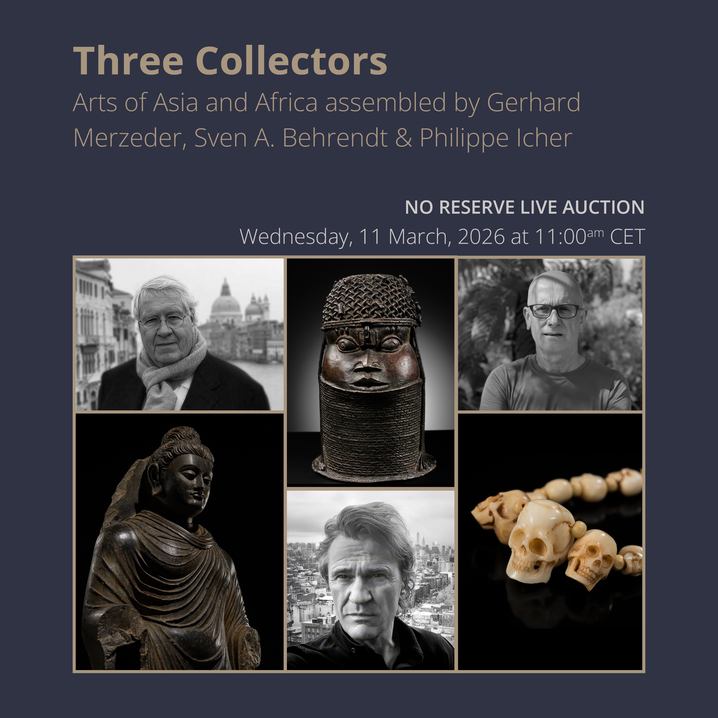 Three Collectors: Arts of Asia & Africa assembled by G. Merzeder, S. Behrendt & P. Icher